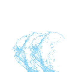 Fototapeta na wymiar Captivating Water-Drop Splashing, water wave isolated on white background, water design element, drop, splash set, Transparent water splash and wave,