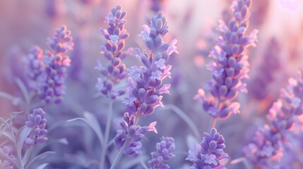 Obraz premium digital lavender background, white mockup, copy and text space, 16:9