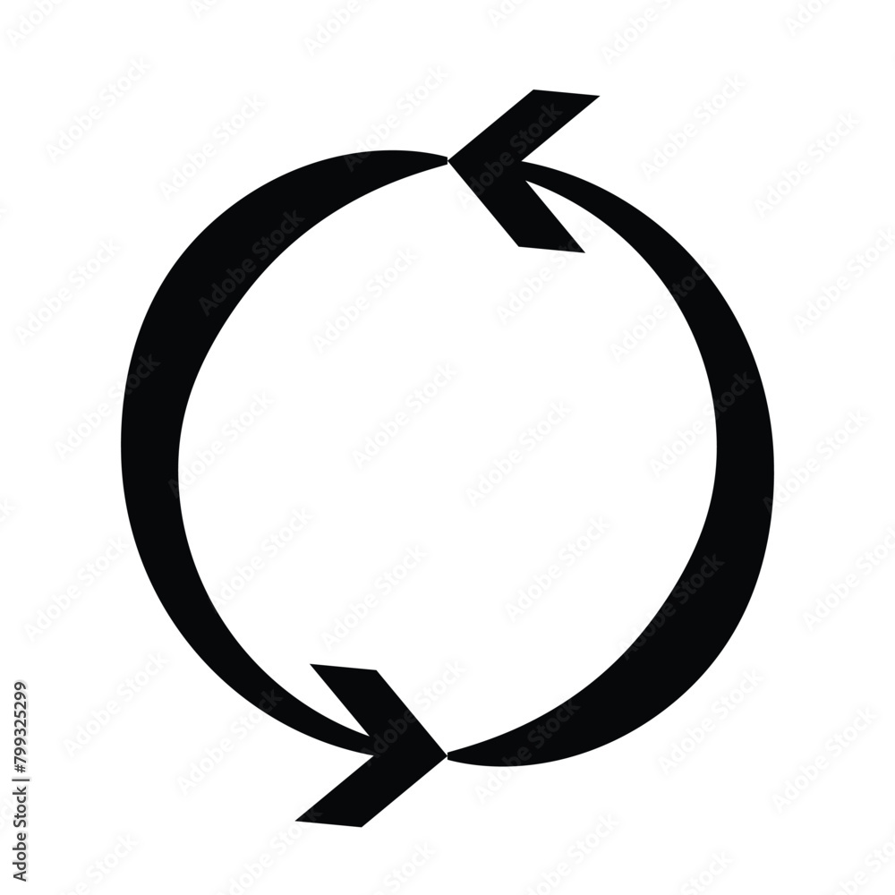 Aufkleber circle arrow. circle arrow icon set. circular arrow icon, refresh, reload arrow icon symbol sign.