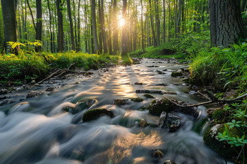 Gorgeous natural spring river flowing through it. picturesque setting both in the morning and at...