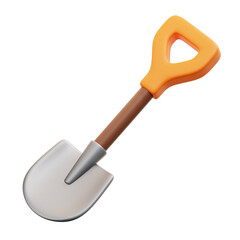shovel 3d icon illustration
