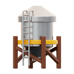 silo 3d icon illustration © Nur