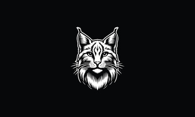 head of a bobcat, wildcat, cat 