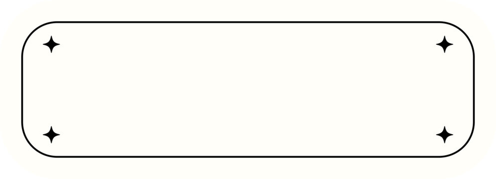 Aesthetic y2k text frame