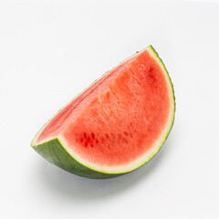A slice watermelon fruit isolated on white background. clipping path included.