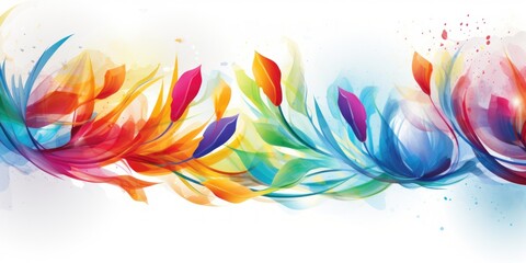 Fototapeta premium Vibrant Abstract Colorful Waves Background