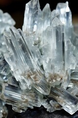 Close-up of Sparkling Quartz Crystals