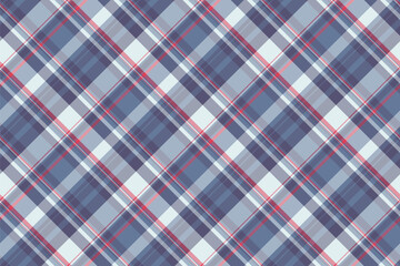 Artistic seamless fabric textile, grid background texture plaid. Scratch tartan pattern vector check in pastel and blue colors.