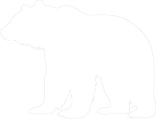 polar bear outline