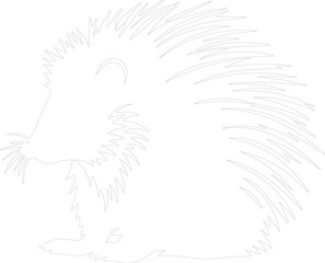 porcupine outline