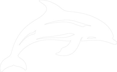 Fototapeta premium porpoise outline