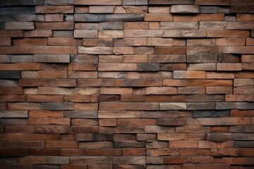 Obraz premium Textured Wooden Wall Paneling