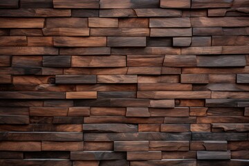 Textured Wooden Wall Paneling in Warm Brown Tones