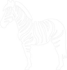 Obraz premium quagga outline