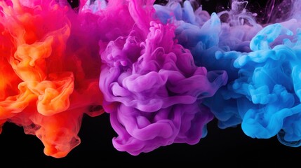 Fototapeta premium Vibrant Explosion of Colored Smoke