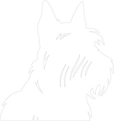 Scottish terrier outline