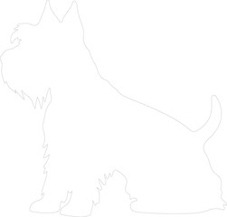 Scottish terrier outline