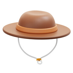 farming hat 3d icon illustration