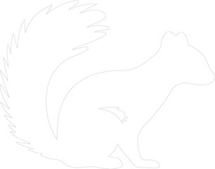 Obraz premium skunk outline