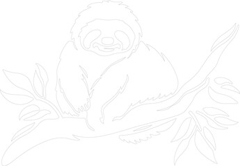 Obraz premium sloth outline
