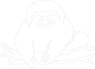 sloth outline