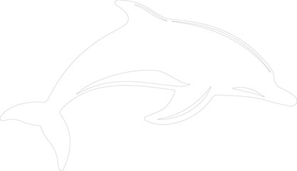 spectacled porpoise outline