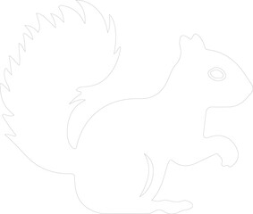 squirrel outline