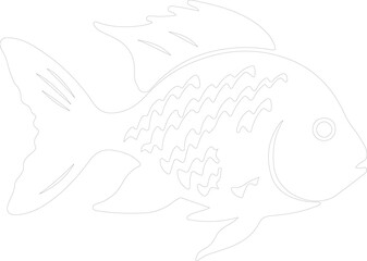 Fototapeta premium sunfish outline