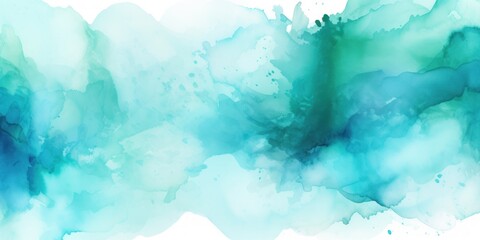 Turquoise splash banner watercolor background for textures backgrounds and web banners texture blank empty pattern with copy space for product design