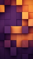 Violet abstract background with autumn colors textured design for Thanksgiving, Halloween, and fall. Geometric block pattern with copy space