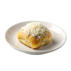 delicious yummy doughnut with appetizing topping isolated on transparent background