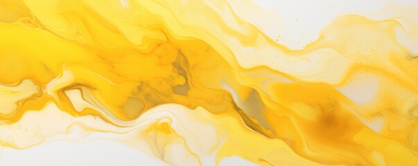 Yellow art abstract paint blots background with alcohol ink colors marble texture blank empty pattern with copy space for product design or text copyspace