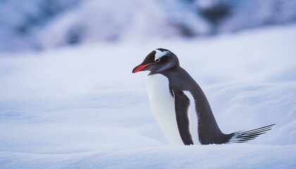 Obraz premium penguin on snow