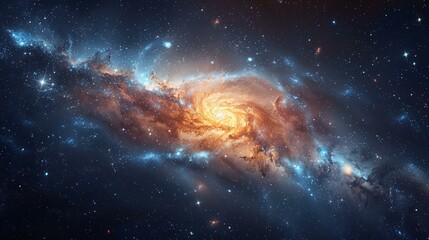 Amazing space galaxy with stars and nebula