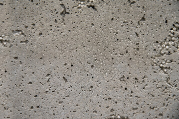 Texture of concrete surface with styrofoam