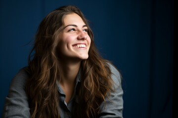 Portrait of a young woman smiling