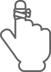wound finger icon
