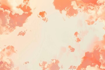 Obraz na płótnie Canvas Peach cloudscape