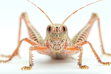 A macro photo of a lubber grasshopper