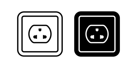 Socket Icon Set. for mobile concept and web design. vector illustration