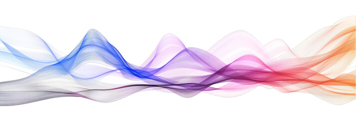 Vibrant Abstract Color Wave Background Illustration