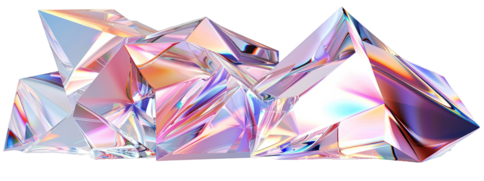 Vibrant Crystal Prism Rainbow Reflections