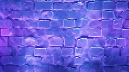 A Luminous Purple Background Illuminates the Transparent Brick Pattern, Creating Stunning Visual Contrast and Depth