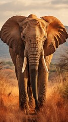 Obraz premium Elephant in the African savanna