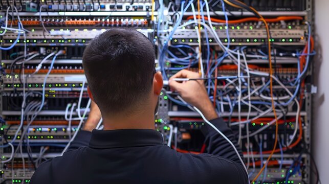 CuttingEdge WiFi 7 Network Architect Crafting Corporate Infrastructure Innovative Technology and Expertise in Action