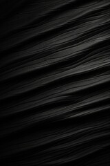 Black leather texture with wavy folds