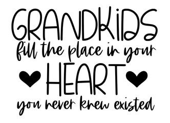 Obraz premium Stylish , fashionable and awesome grandma typography art and illustrator, Print ready vector handwritten phrase grandma family T shirt hand lettered calligraphic design. Vector illustration bundle.