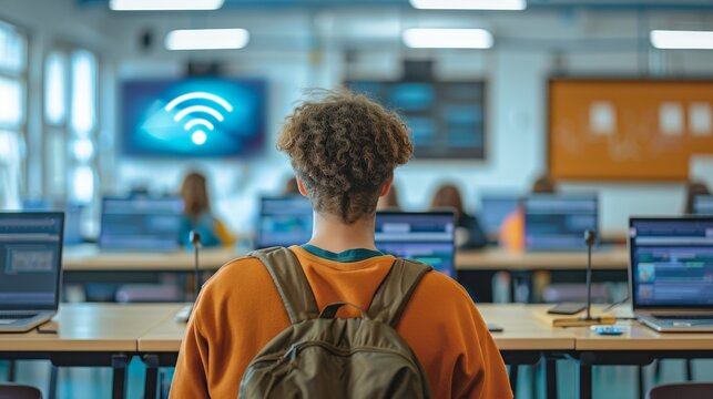 Connected and Engaged Student Embracing Online Learning with Reliable WiFi 7