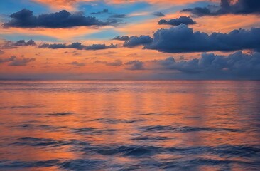 sunset on the sea