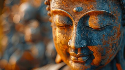 Close Up of a Buddha Statue
